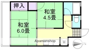 万富ビル【2階】の間取り
