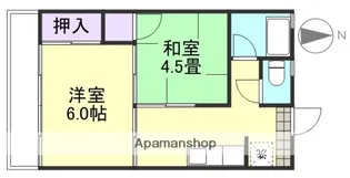万富ビル【3階】の間取り