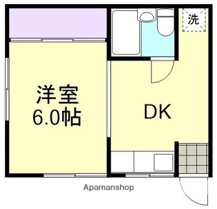 藤原マンション【1階】の間取り