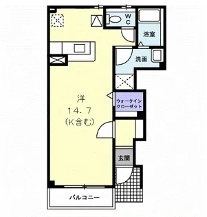 サンセレノ【101号室】の間取り