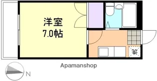 マンションハピネス【3階】の間取り