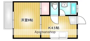 守屋コーポ【2階】の間取り