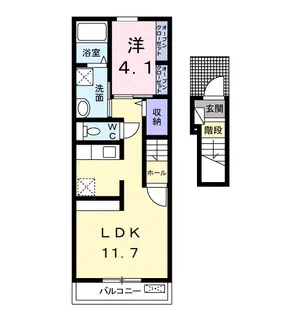 フェリオ【2階】の間取り