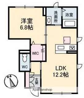 グラン・ノワ【1階】の間取り