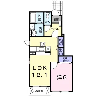 フォーゲルB【1階】の間取り