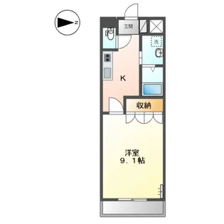 サンユニバースガルデン【1階】の間取り