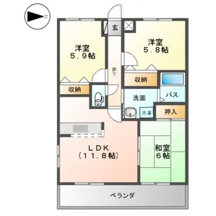 エルグランディールⅡ【1階】の間取り