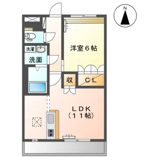 グランディール・フローラ【1階】の間取り