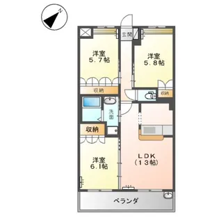 センチュリーカーサ【2階】の間取り