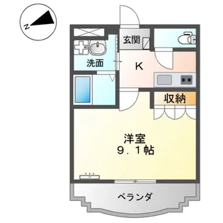 エクシヴ ボヌール【1階】の間取り