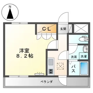 ボンヌール【1階】の間取り
