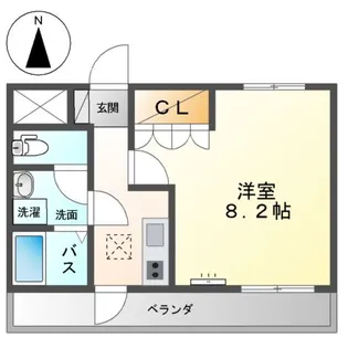 ボンヌール【1階】の間取り