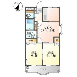 ロジュマン【3階】の間取り