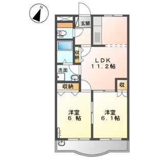 ロジュマン【3階】の間取り