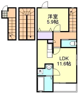CUBIO MIZUE【3階】の間取り