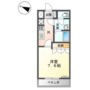 エトレンヌ【206号室】の間取り
