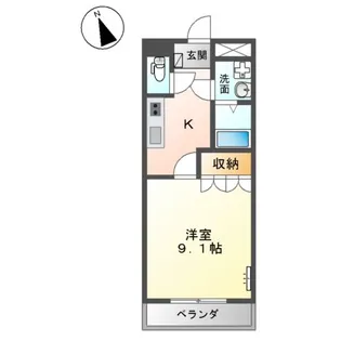 フューチャー神田【205号室】の間取り