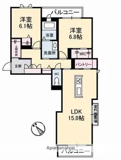 アルネスト【3階】の間取り