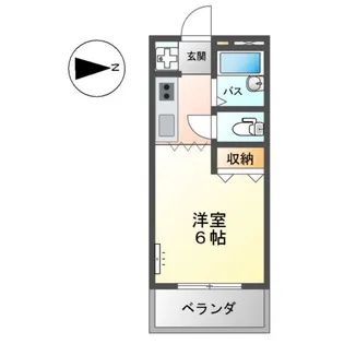 エスポワール老松【1階】の間取り