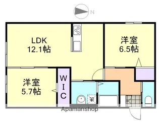 ルーチェⅢ【1階】の間取り