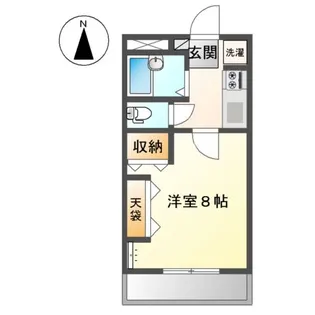 プリベール下中野【1階】の間取り