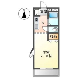 グリーンハイツ吉田【2階】の間取り