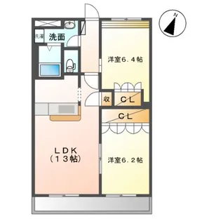 アメニティ羽島【1階】の間取り