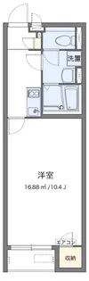 クレイノドミクレール【202号室】の間取り