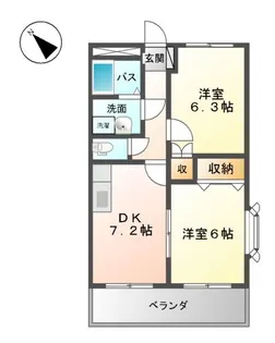 イターナル弐番館【2階】の間取り
