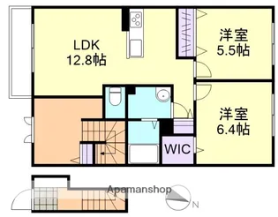 グリュック B棟【2階】の間取り