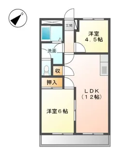 グレースタウンⅠ【3階】の間取り