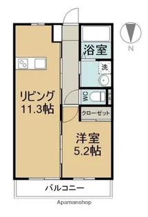 イデアーレ中庄B【1階】の間取り