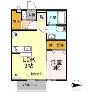 アランフェス羽島【1階】の間取り