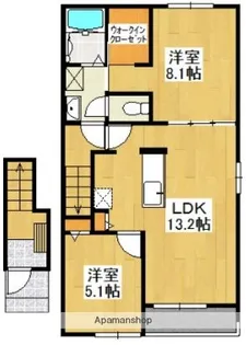 ベイコートマビ【2階】の間取り