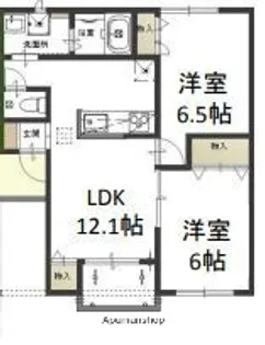 ファヴィリータC【2階】の間取り