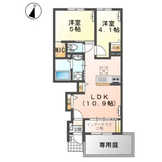 エスパース【103号室】の間取り