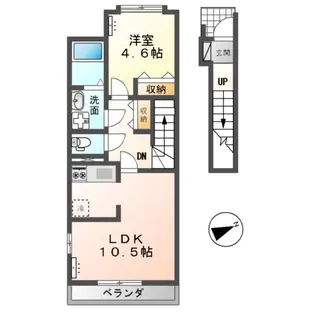キートス【2階】の間取り