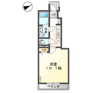 キートス【1階】の間取り