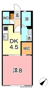 プリムヴェール福島 B【1階】の間取り