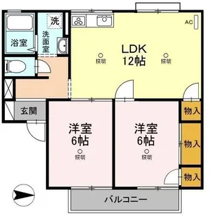 キャッスル平田 B棟【1階】の間取り