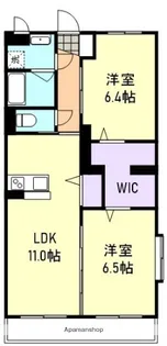 グランスイートⅡ【3階】の間取り