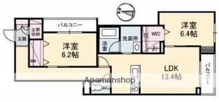 グランリシェス【3階】の間取り