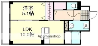 ティースタイルクラシキ【5階】の間取り