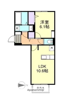 オアゾ北畝【1階】の間取り