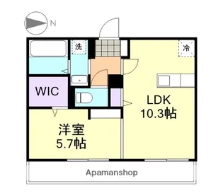 オアゾ北畝【3階】の間取り