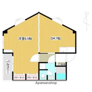 ぴりおど青江【2階】の間取り