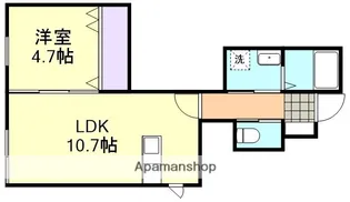 フォルティス中庄【1階】の間取り