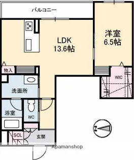 シャーメゾンステージ大島【3階】の間取り