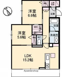 リルーエ【1階】の間取り