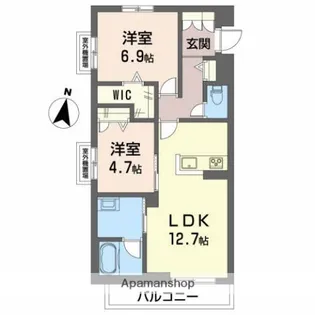 アインス【3階】の間取り